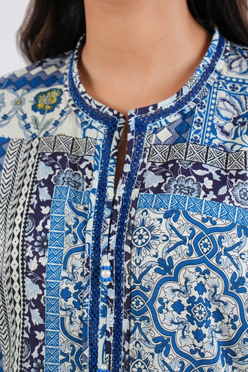 Unstitched Printed Lawn 3 Piece