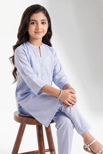 Stitched Cotton jacquard Shirt For Kids